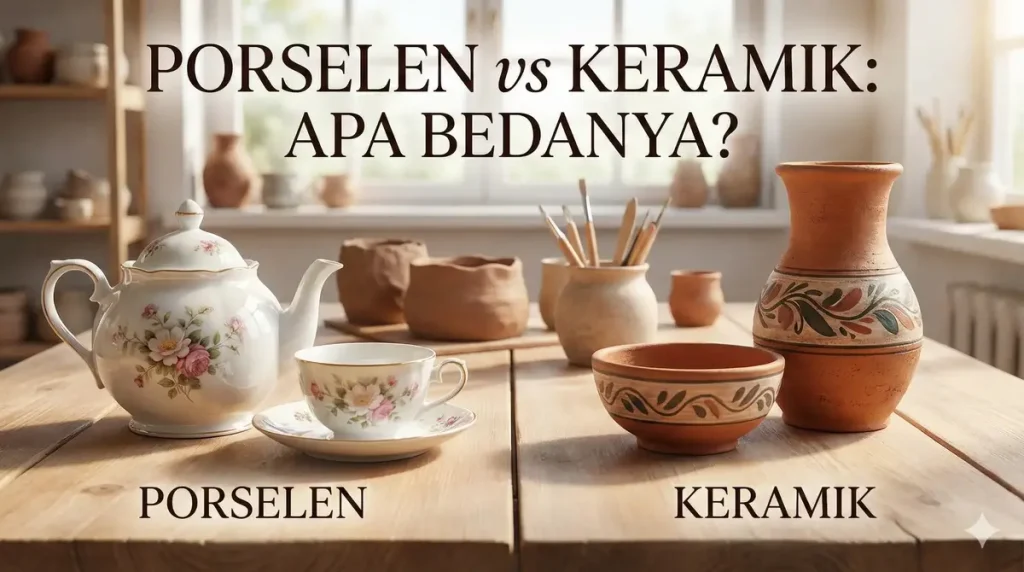 Perbedaan Porselen dan Keramik