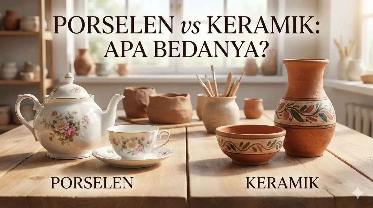 Perbedaan Porselen dan Keramik